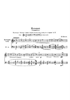 Melody in A Minor, for French Horn and Piano: Melody in A Minor, for French Horn and Piano by Domenico Zipoli