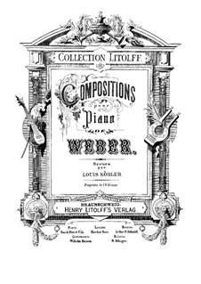 Six Fughettas, Op.1: For piano by Carl Maria von Weber