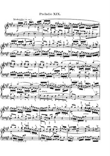 Prelude and Fugue No.19 in A Major, BWV 864: For piano by Johann Sebastian Bach