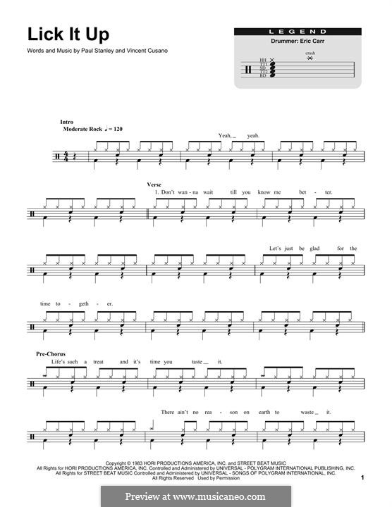 Lick my asshole slut cunt Kiss lick it up guitar tab
