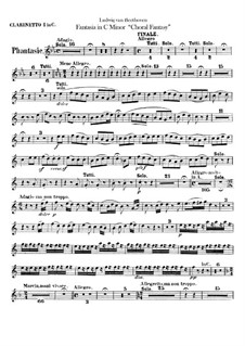 Fantasia for Piano, Choir and Orchestra in C Minor (Clarinets), Op.80