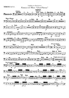 Fantasia for Piano, Choir and Orchestra in C Minor (Timpani), Op.80