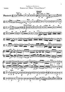 Fantasia for Piano, Choir and Orchestra in C Minor (Violas), Op.80