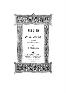 Requiem (Arrangement for Piano), K.626