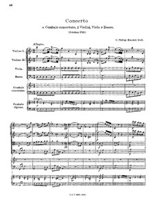 Harpsichord Concerto in D Minor, Wq 23
