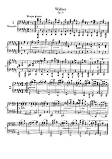 Complete set: For piano four hands by Johannes Brahms
