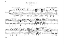 Symphony No.1 (Arrangement for Piano Four Hands), Op.68