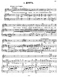Prisoner of the Caucasus. No.2 Duo (Arrangement for Voices and Piano)