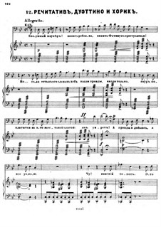 Prisoner of the Caucasus. No.12 Duettino of Fatima and Mariam and Little Choir of Abubeker's Friends (Arrangement for Choir and Piano)