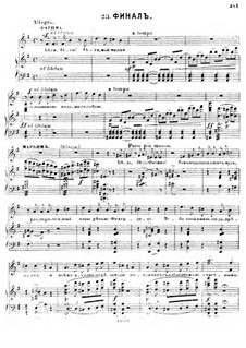 Prisoner of the Caucasus. No.23 Finale (Arrangement for Voices, Choir and Piano)