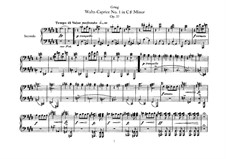 Deux Valse Caprices (Arrangement for Piano Four Hands), Op.37