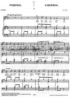 Dreizehn musikalische Bilder, Op.15: No.1 Liduscha by César Cui
