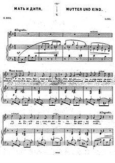 Mutter und Kind, Op.15 No.5