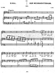 Der Weihnachtsbaum, Op.15 No.13
