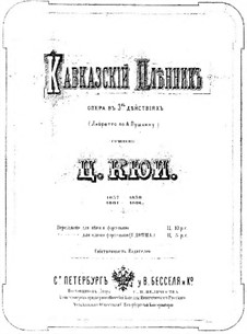 Prisoner of the Caucasus. No.1 Eastern Prayer (Arrangement for Voices and Piano)