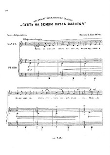 Sechs Romanzen, Op.9: Nr.1 Mag da draussen Schnee sich thürmen by César Cui