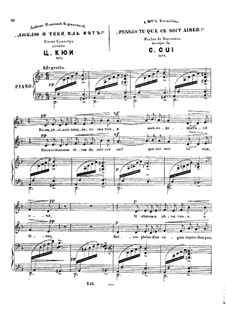 Penses-tu (Russian and French Texts), Op.9 No.6