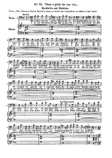 The Barber of Seville. Nos.12-15 (Arrangement for Soloists, Choir and Piano)