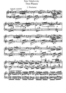 Two Pieces for Piano, TH 132 Op.10: Complete set by Pyotr Tchaikovsky