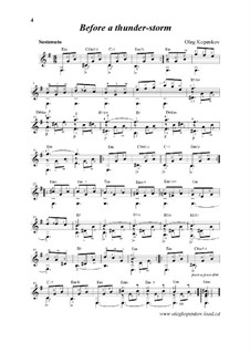 Before a Thunder-Storm, Op.8