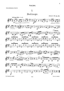 Five Little Duos for Violin and Flute with Piano (Violin), Op.56