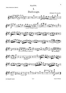 Five Little Duos for Violin and Flute with Piano (Flute), Op.56