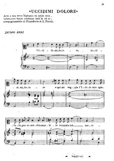 Uccidimi dolore: Uccidimi dolore by Jacopo Peri
