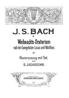 Weihnachts Oratorium (Christmas Oratorio)