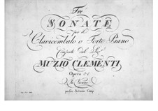 Three Sonatas, Op.33: Complete set by Muzio Clementi