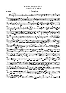 Requiem in D Minor (Cello), K.626