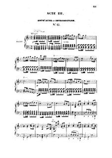 Parisian Life. Act III (Arrangement for Voices, Choir and Piano)