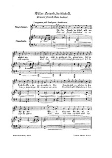 Dearest friend, thou lookest, Op.42 No.6