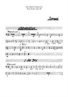 Swan Lake (Timpani), Op.20 TH 12