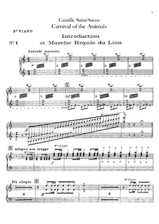 The Carnival of the Animals (Piano I)