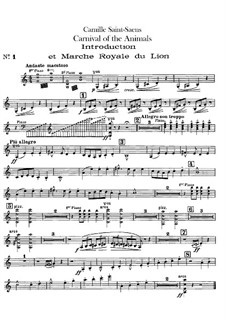 The Carnival of the Animals (Violin I)