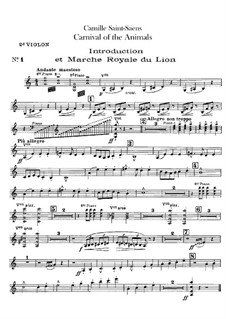The Carnival of the Animals (Violin II)