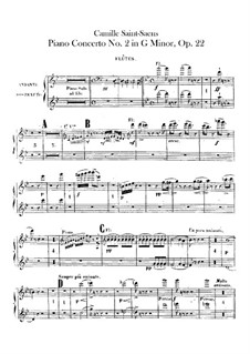Piano Concerto No.2 in G Minor (Flutes I, II), Op.22