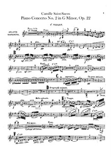 Piano Concerto No.2 in G Minor (Violin I), Op.22