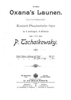 The Slippers. Overture (Arrangement for Soloists, Choir and Piano), TH 8