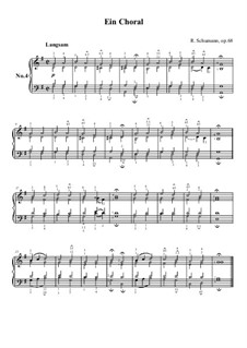 No.4 Ein Choral (Chorale): No.4 Ein Choral (Chorale) by Robert Schumann