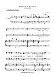 Sing, Smile, Slumber. Serenade for Voice and Piano