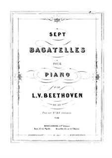 Sept Bagatelles, Op.33