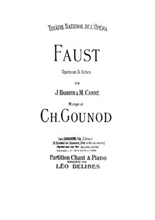 Faust (Arrangement for Voices and Piano)