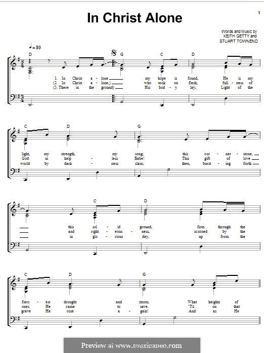 melody in dream简谱,melodyremix简谱 in christ alone (newsboys): melody line by keith getty, stuart