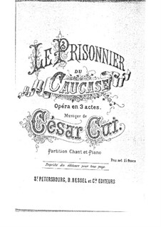 Prisoner of the Caucasus. Overture, for Piano