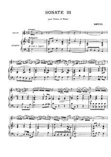 Sonata for Violin with Piano No.3