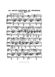 Huntsman's Evening Song, D.368 Op.3 No.4