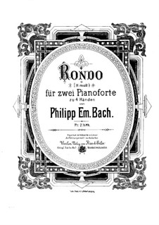Rondo in B Minor. Arrangement for Two Pianos Four Hands