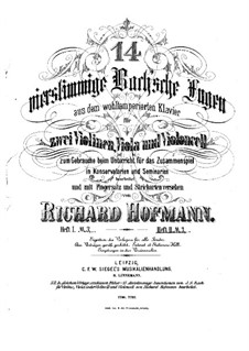 Fourteen Fugues from The Well-Tempered Clavier, Book II. Arrangement for String Quartet – Violin I Part