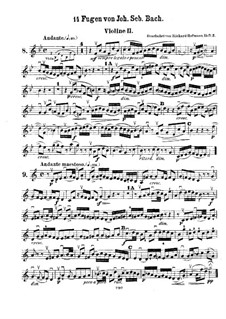 Fourteen Fugues from The Well-Tempered Clavier, Book II. Arrangement for String Quartet –  Violin II Part